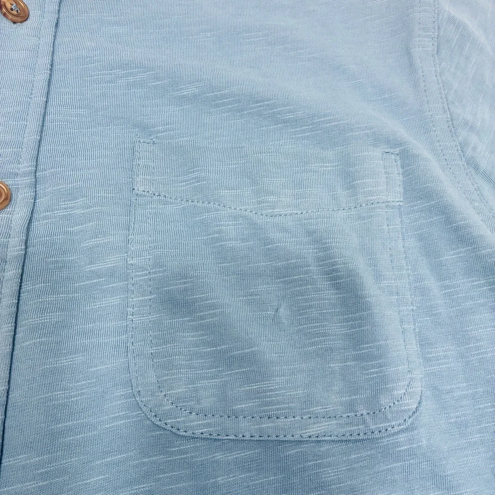 J.Crew Factory‎ Men's Shirt Size Large Blue Casual Button Down with Long Sleeves